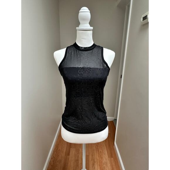 Generation Love Studded Tank Black Mesh size XS - Picture 1 of 6
